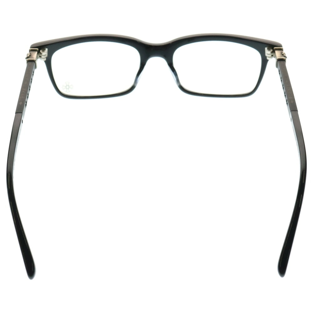 CHROME HEARTS(クロムハーツ) FUN HATCH 2-A クロステンプル スクエアフレームサングラス アイウェア 眼鏡 ブラック/クリア52口18-155