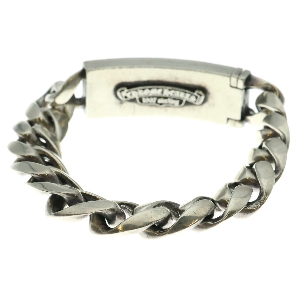 CHROME HEARTS(クロムハーツ) ID FLORAL CRS フローラルクロスIDクラシックリンク クリップ ブレスレット シルバー 13LINK BCA163