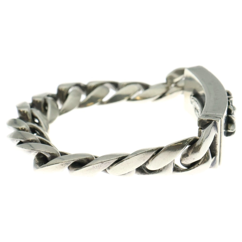 CHROME HEARTS(クロムハーツ) ID FLORAL CRS フローラルクロスIDクラシックリンク クリップ ブレスレット シルバー 13LINK BCA163