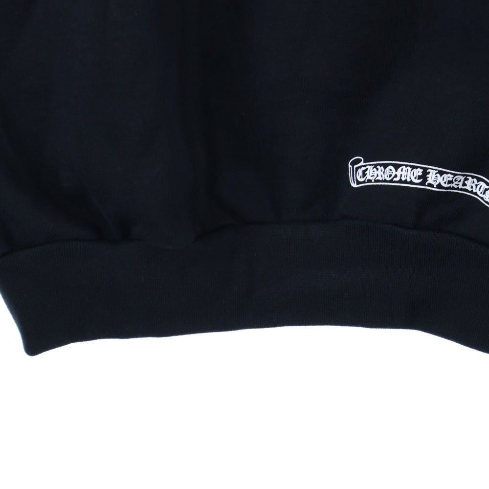 CHROME HEARTS(クロムハーツ) SWTSHRT HD ZIP 袖ロゴプリントジップアップパーカー