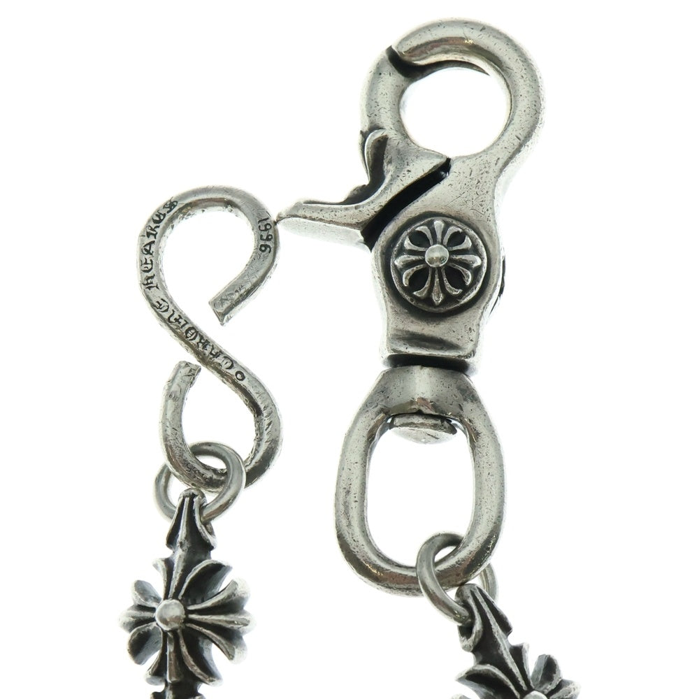 CHROME HEARTS(クロムハーツ) 4C CROSS LONG-T 1クリップカットアウトCHプラス ロング シルバーウォレットチェーン