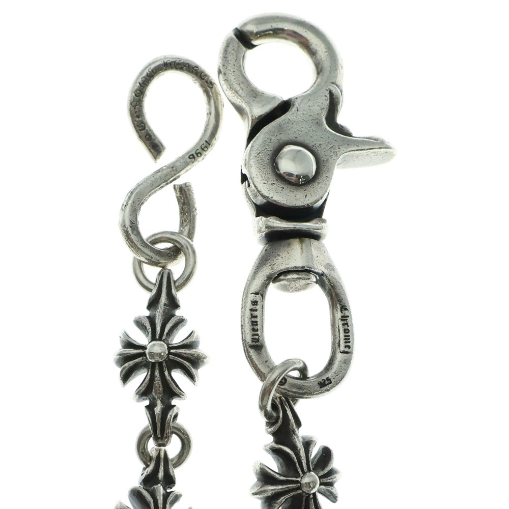 CHROME HEARTS(クロムハーツ) 4C CROSS LONG-T 1クリップカットアウトCHプラス ロング シルバーウォレットチェーン