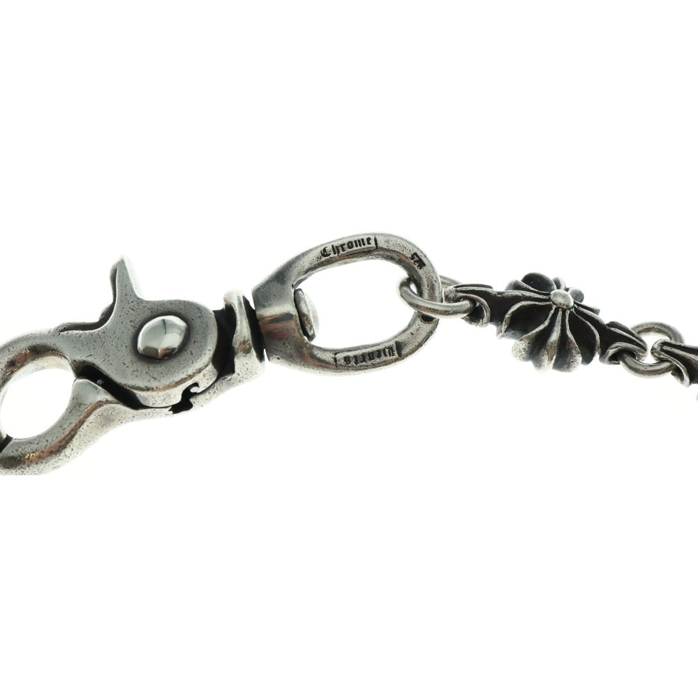CHROME HEARTS(クロムハーツ) 4C CROSS LONG-T 1クリップカットアウトCHプラス ロング シルバーウォレットチェーン