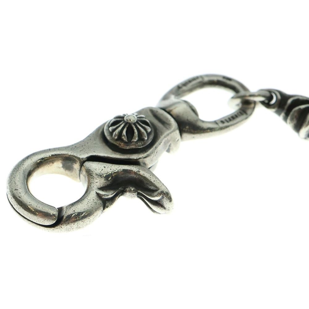 CHROME HEARTS(クロムハーツ) 4C CROSS LONG-T 1クリップカットアウトCHプラス ロング シルバーウォレットチェーン