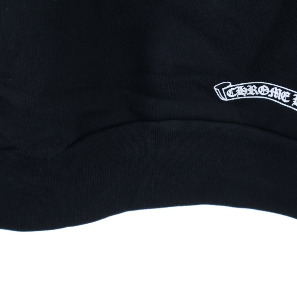 CHROME HEARTS(クロムハーツ) SWTSHRT HD ZIP 袖ロゴプリントジップアップパーカー