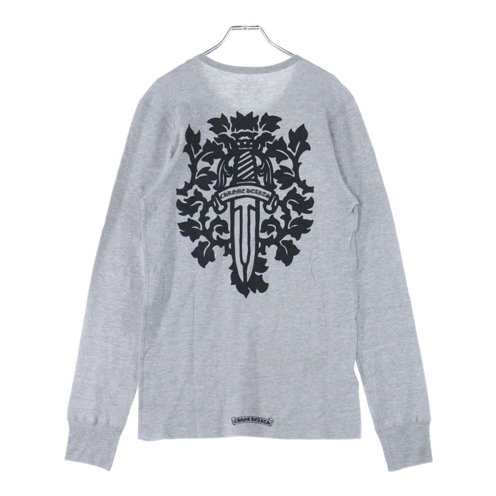 CHROME HEARTS(クロムハーツ) Thermal L S ヴァインダガープリントサーマル長袖カットソー グレー