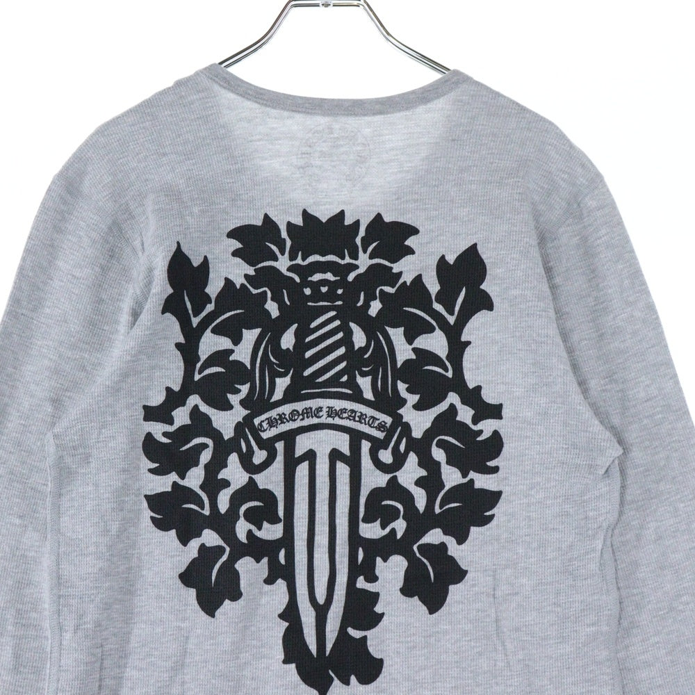 CHROME HEARTS(クロムハーツ) Thermal L S ヴァインダガープリントサーマル長袖カットソー グレー