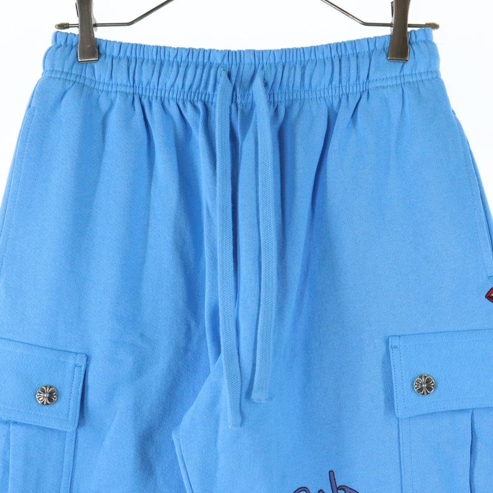 CHROME HEARTS(クロムハーツ) PPO BRAIN NEW HALF PANTS MATTY BOYブレインニュープリントハーフパンツ ブルー