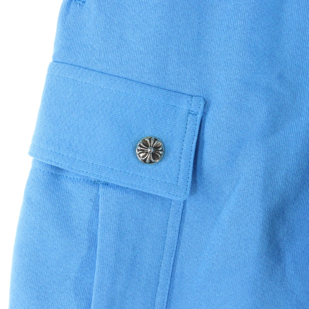 CHROME HEARTS(クロムハーツ) PPO BRAIN NEW HALF PANTS MATTY BOYブレインニュープリントハーフパンツ ブルー