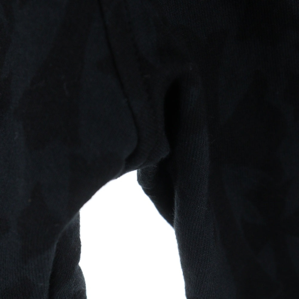 CHROME HEARTS(クロムハーツ) SWEAT PANTS セメタリークロス総柄スウェットハーフパンツ ブラック