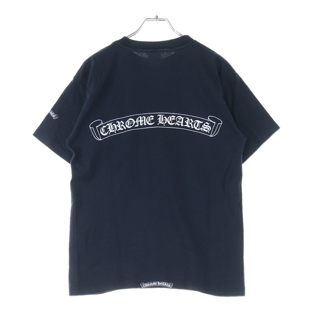 CHROME HEARTS(クロムハーツ) OLD DAGGER NECK LOGO TEE オールド ネックロゴ ヴァインダガーTシャツ 半袖カットソー