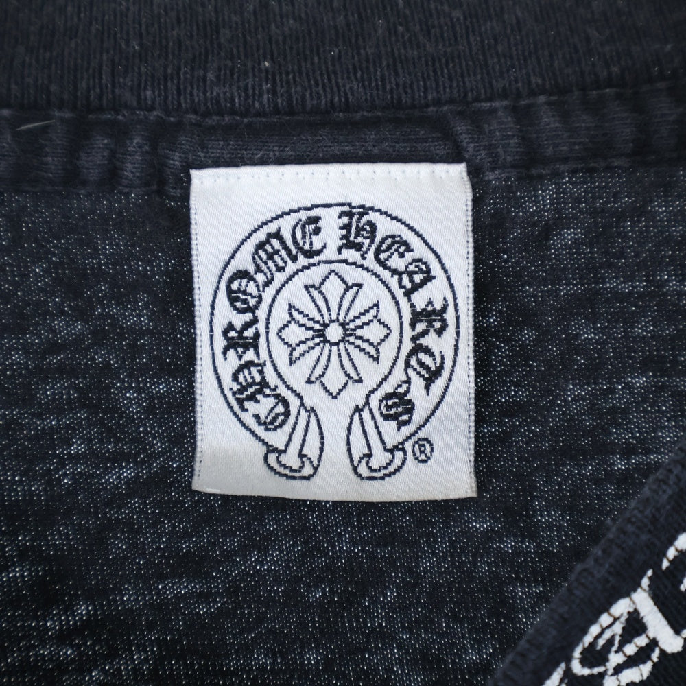 CHROME HEARTS(クロムハーツ) OLD DAGGER NECK LOGO TEE オールド ネックロゴ ヴァインダガーTシャツ 半袖カットソー