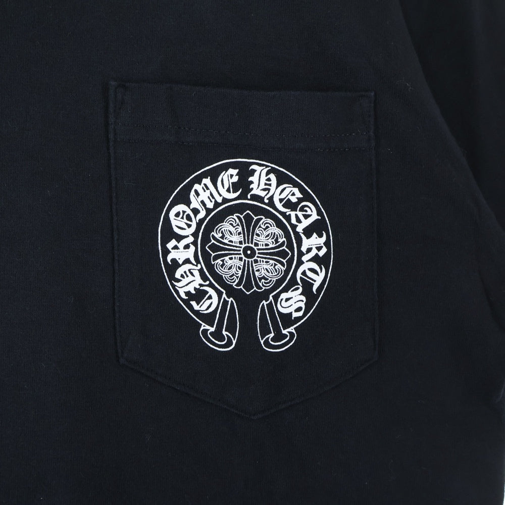 CHROME HEARTS(クロムハーツ) OLD バックセメタリープリント 半袖ポケットTシャツ カットソー ブラック