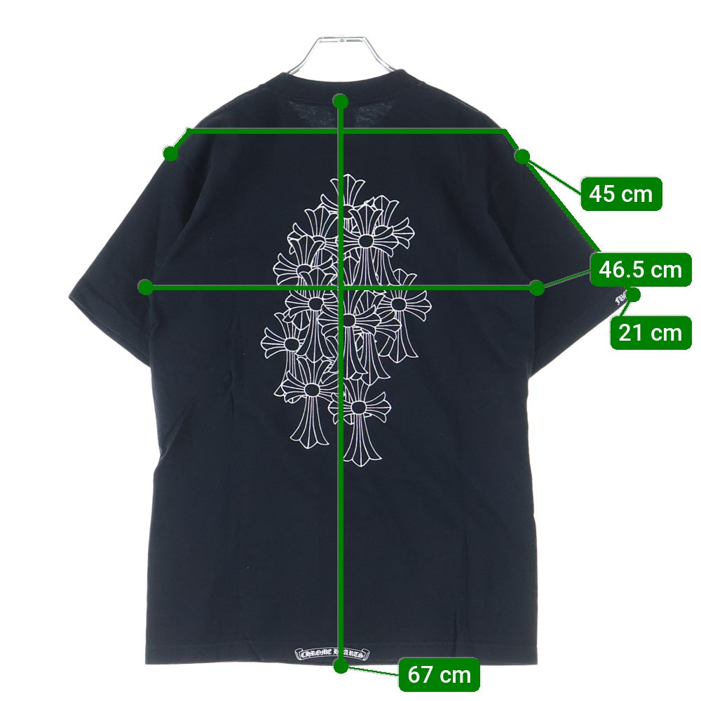 CHROME HEARTS(クロムハーツ) OLD バックセメタリープリント 半袖ポケットTシャツ カットソー ブラック