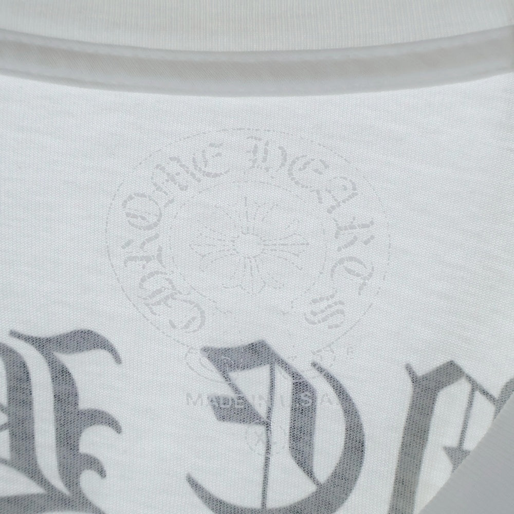 CHROME HEARTS(クロムハーツ) CH L/S 1 バックアーチロゴプリント長袖Tシャツ ホワイト