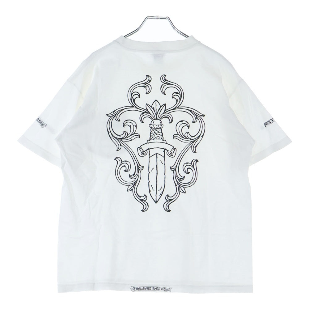 CHROME HEARTS(クロムハーツ) OLD ×max field Dagger S/S TEE オールドモデル マックスフィールド ダガープリント 半袖Tシャツ ホワイト