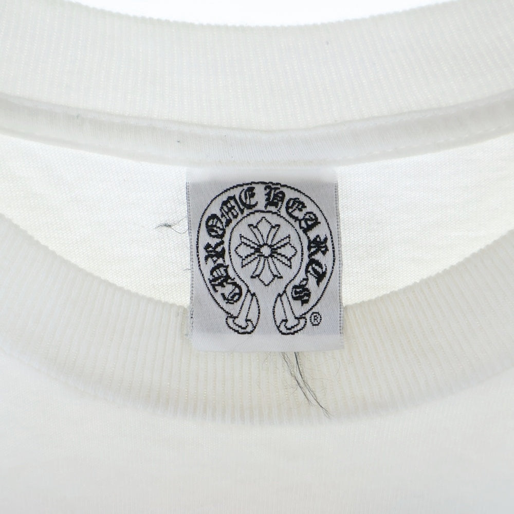 CHROME HEARTS(クロムハーツ) OLD AMERICAN FLAG DAGGR アメリカンフラッグダガー プリント半袖Tシャツ ホワイト