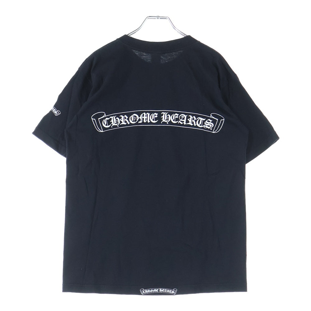 CHROME HEARTS(クロムハーツ) OLD Dagger Neck Logo Tee オールドモデル ダガープリント半袖Tシャツ ブラック