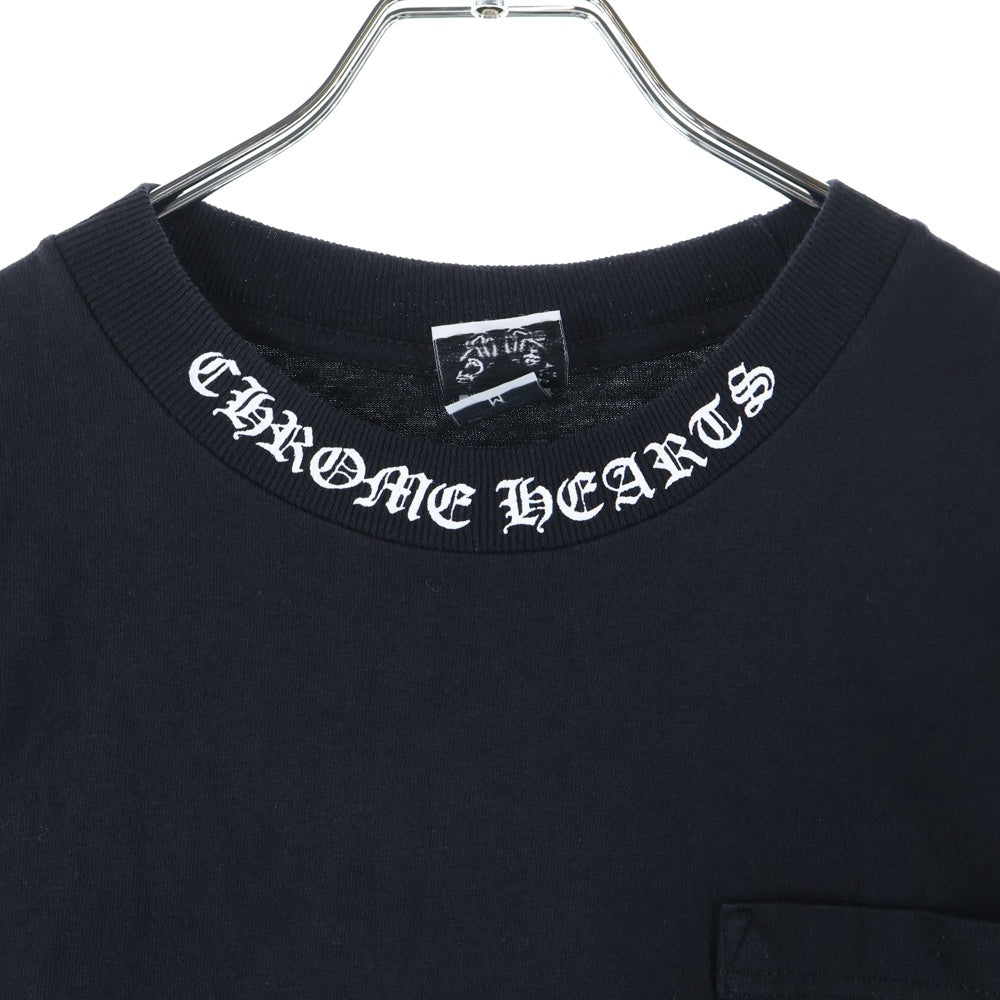 CHROME HEARTS(クロムハーツ) OLD Dagger Neck Logo Tee オールドモデル ダガープリント半袖Tシャツ ブラック