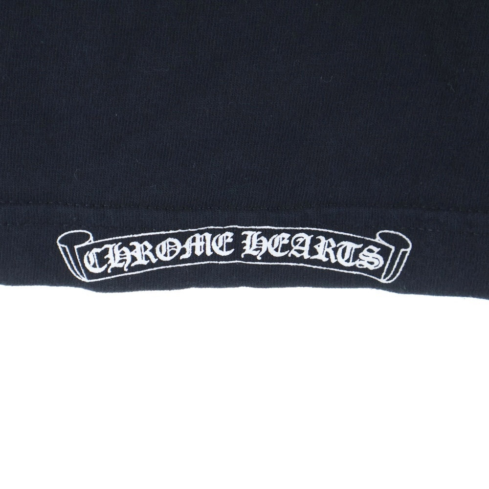 CHROME HEARTS(クロムハーツ) OLD Dagger Neck Logo Tee オールドモデル ダガープリント半袖Tシャツ ブラック