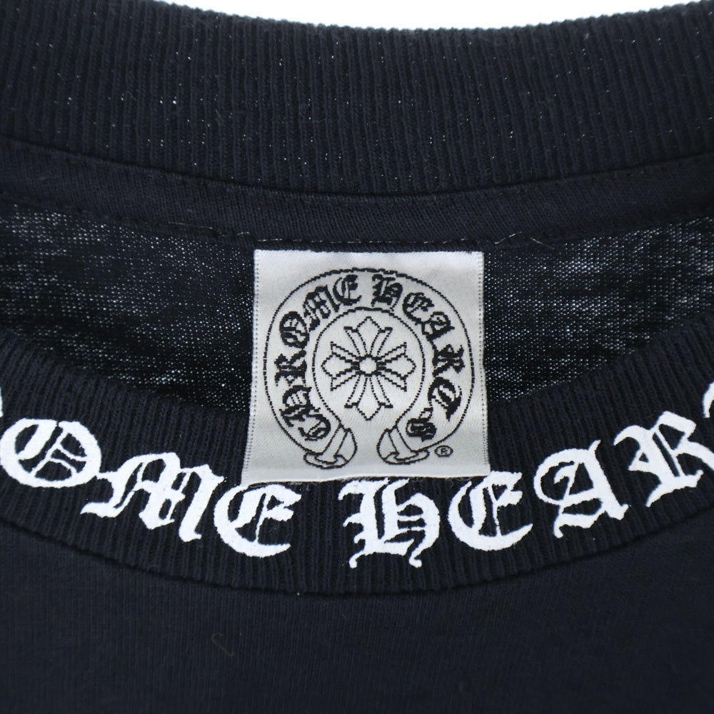 CHROME HEARTS(クロムハーツ) OLD Dagger Neck Logo Tee オールドモデル ダガープリント半袖Tシャツ ブラック