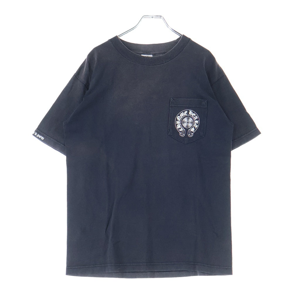 CHROME HEARTS(クロムハーツ) OLD バックセメタリープリント 半袖ポケットTシャツ カットソー ブラック