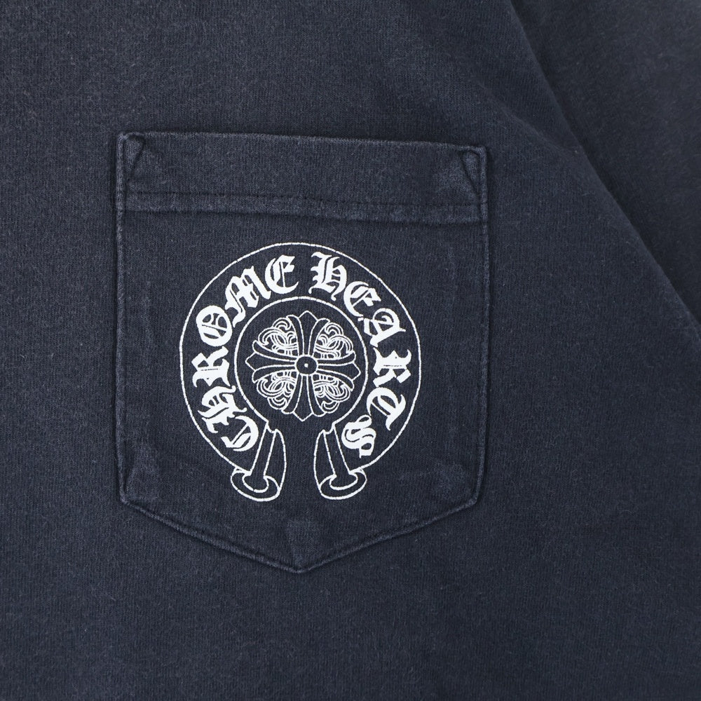 CHROME HEARTS(クロムハーツ) OLD バックセメタリープリント 半袖ポケットTシャツ カットソー ブラック