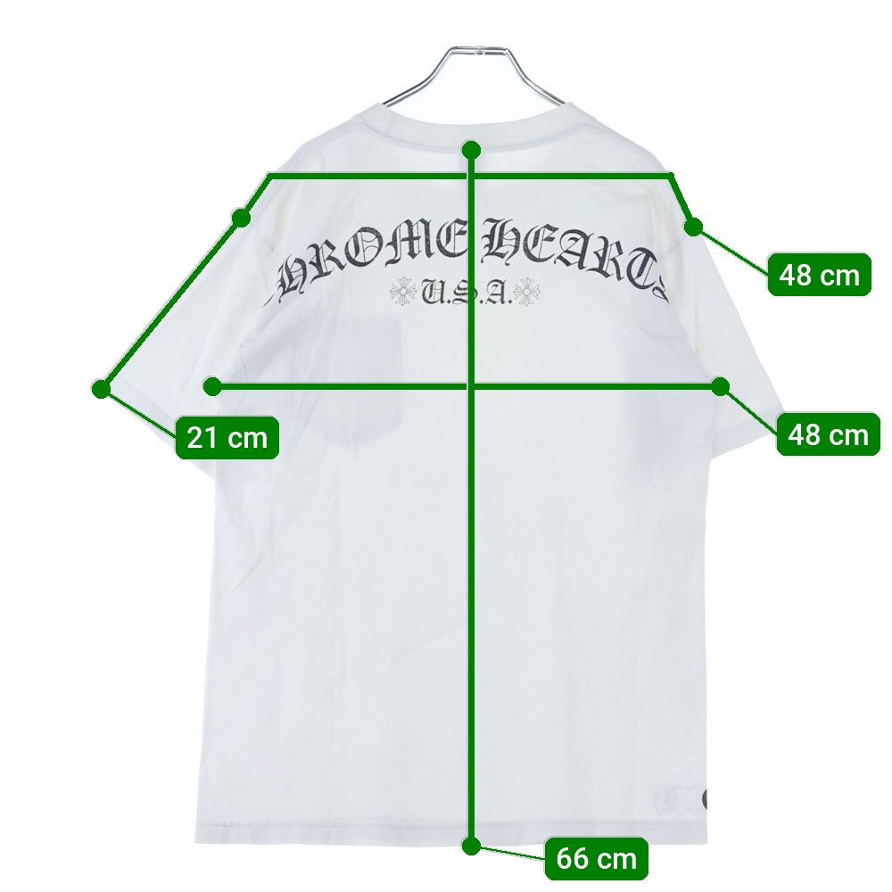 CHROME HEARTS(クロムハーツ) USA Arch Logo S/S Tee アーチロゴ USA 半袖Tシャツ ホワイト