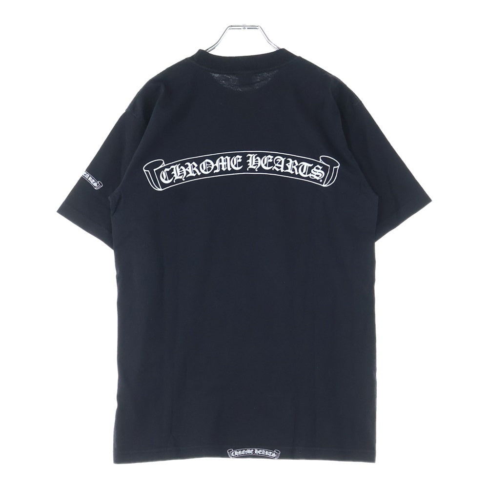 CHROME HEARTS(クロムハーツ) OLD Dagger Neck Logo Tee オールドモデル ダガープリント半袖Tシャツ ブラック