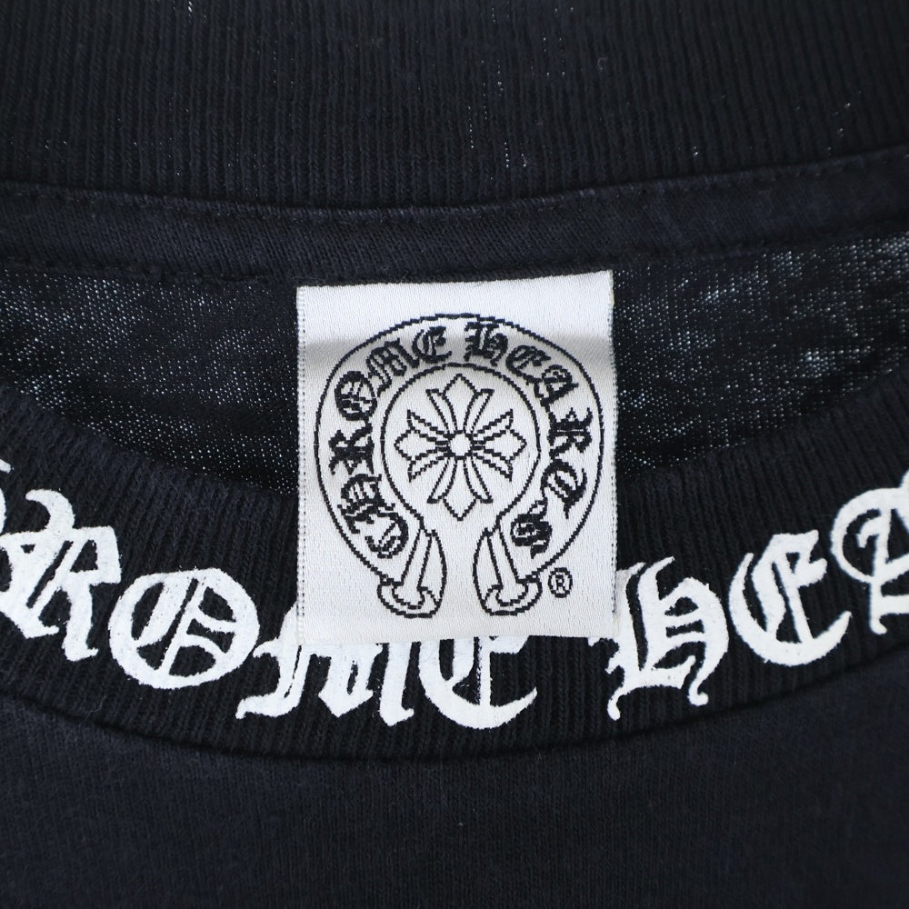 CHROME HEARTS(クロムハーツ) OLD Dagger Neck Logo Tee オールドモデル ダガープリント半袖Tシャツ ブラック