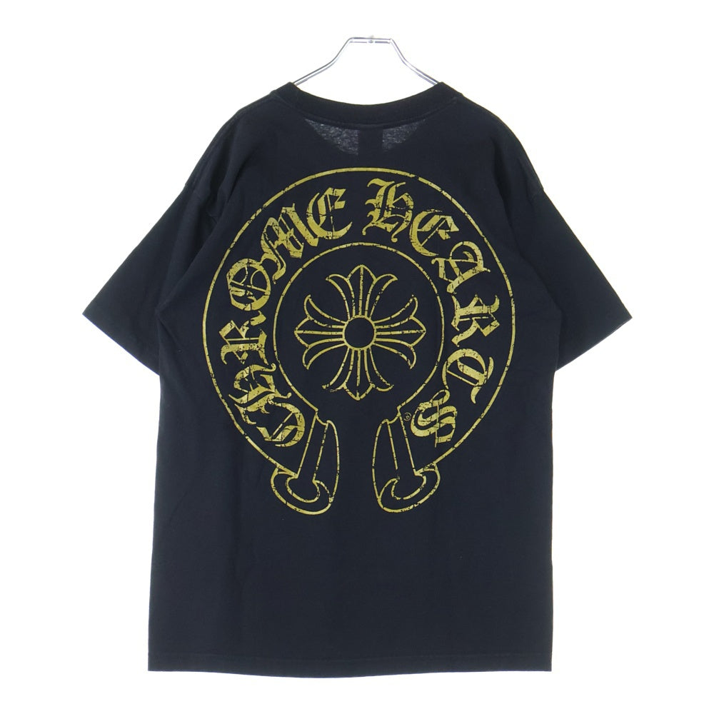 CHROME HEARTS(クロムハーツ) OLD CH PLS S/S TEE オールドバックホースシュープリント 半袖Tシャツ カットソー