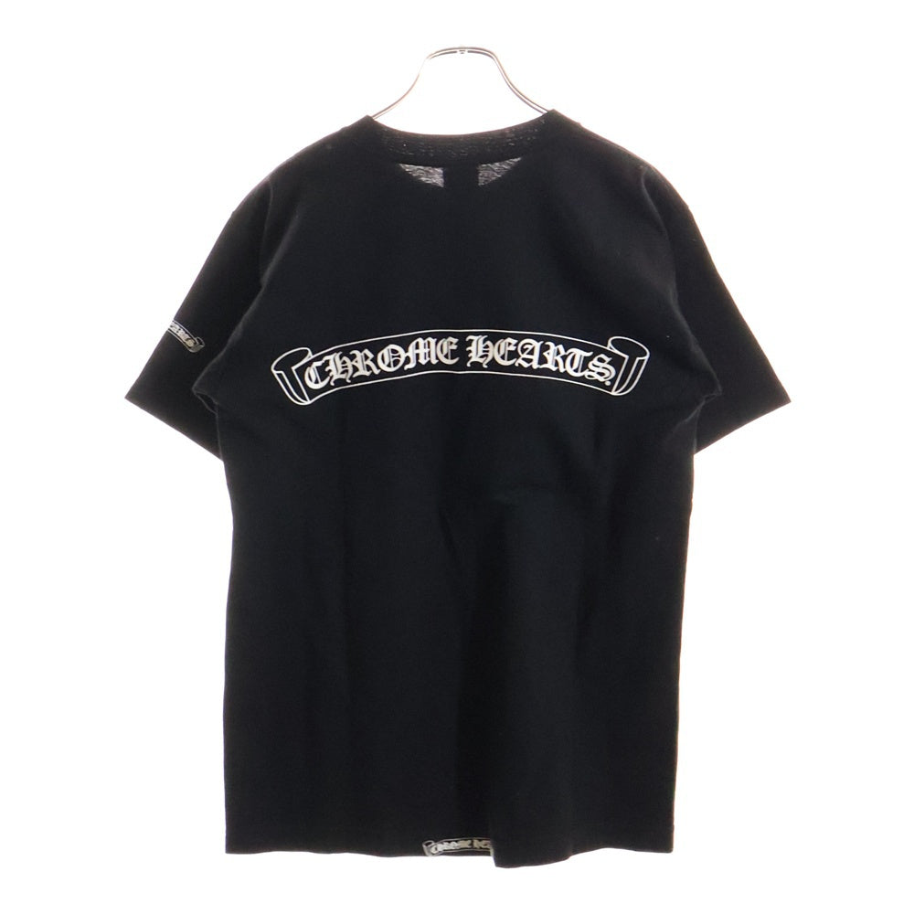 CHROME HEARTS(クロムハーツ) OLD Dagger Neck Logo Tee オールドモデル ダガープリント半袖Tシャツ ブラック