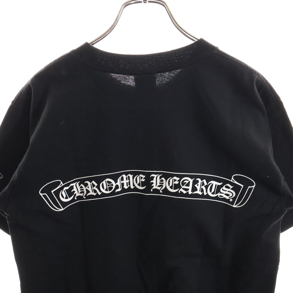 CHROME HEARTS(クロムハーツ) OLD Dagger Neck Logo Tee オールドモデル ダガープリント半袖Tシャツ ブラック