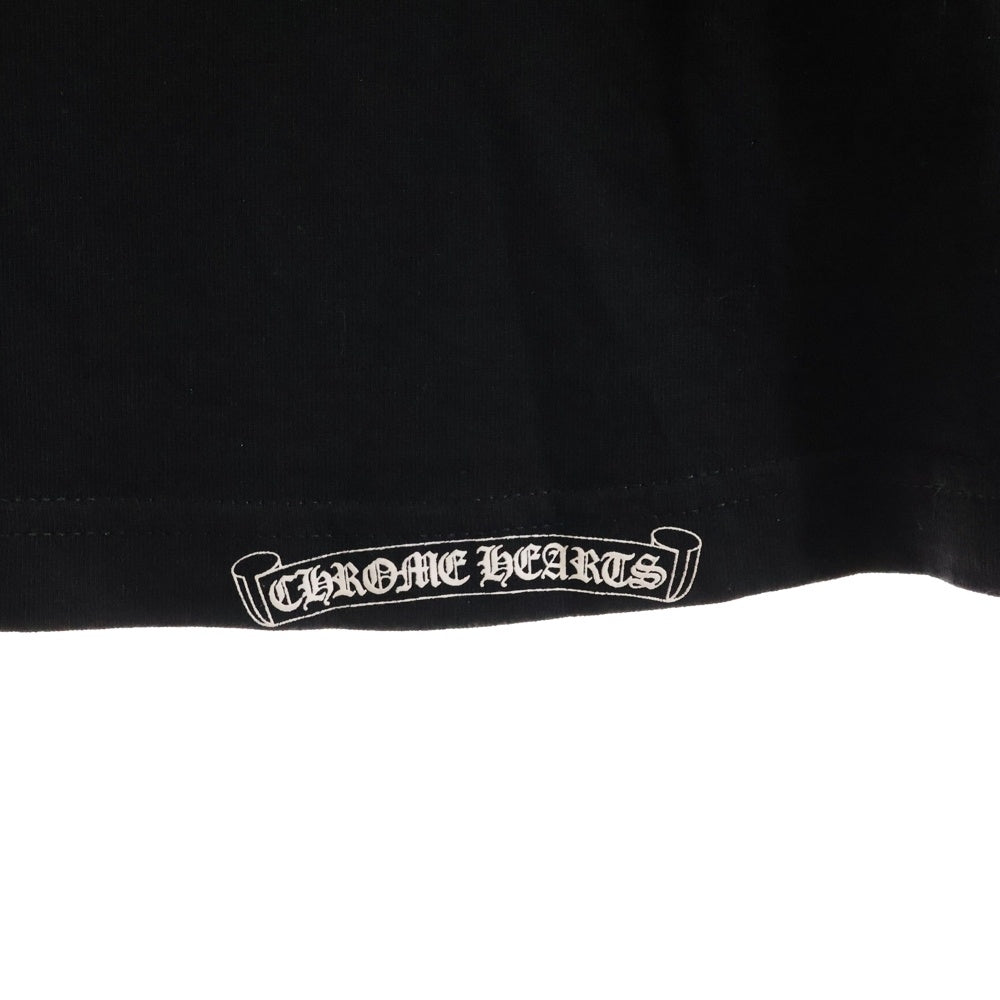 CHROME HEARTS(クロムハーツ) OLD Dagger Neck Logo Tee オールドモデル ダガープリント半袖Tシャツ ブラック