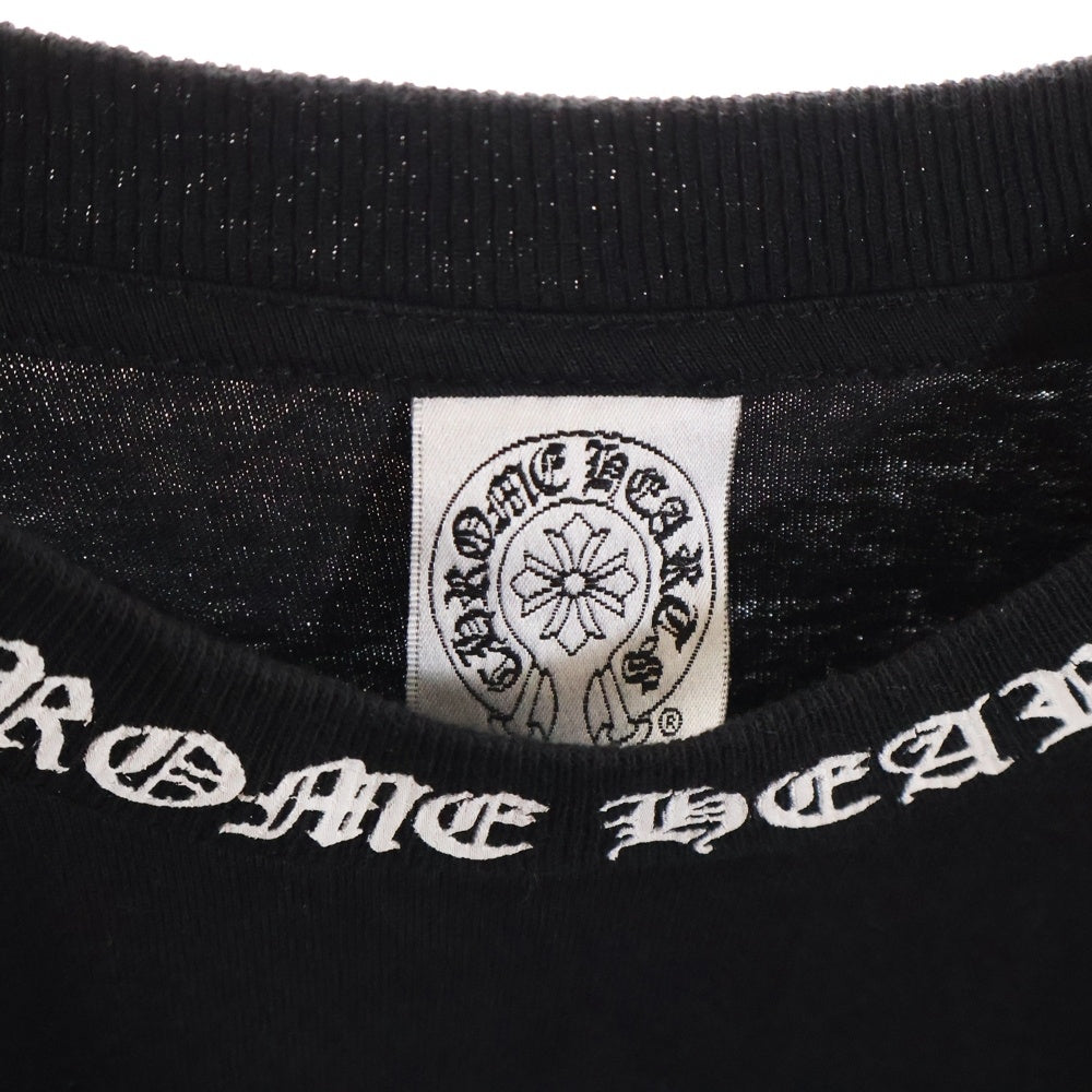 CHROME HEARTS(クロムハーツ) OLD Dagger Neck Logo Tee オールドモデル ダガープリント半袖Tシャツ ブラック