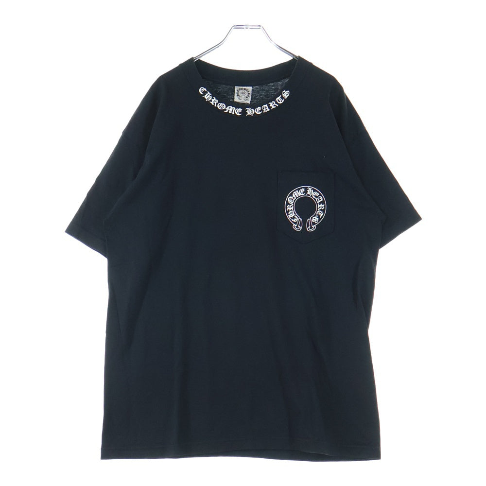 CHROME HEARTS(クロムハーツ) OLD BACK CROSS TEE オールドバッククロス 半袖ポケットTシャツ カットソー ブラック