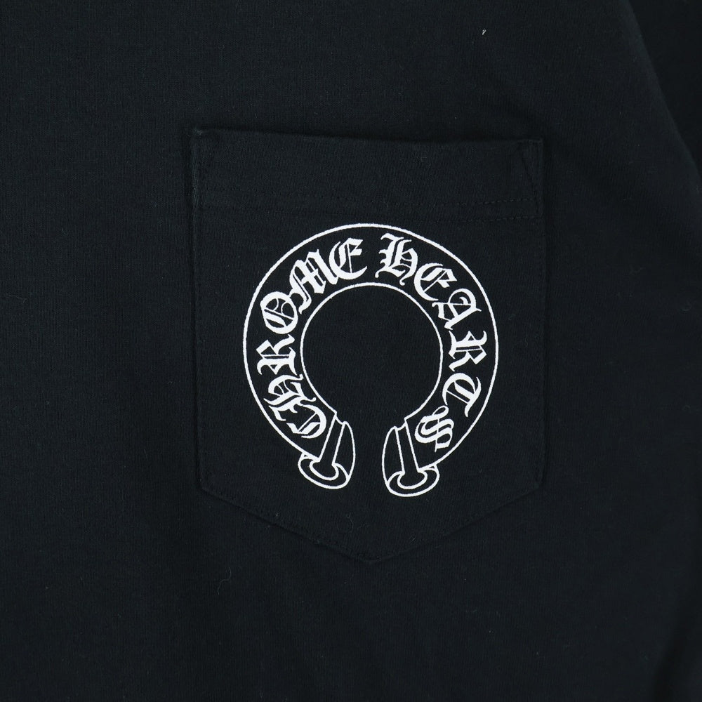 CHROME HEARTS(クロムハーツ) OLD BACK CROSS TEE オールドバッククロス 半袖ポケットTシャツ カットソー ブラック