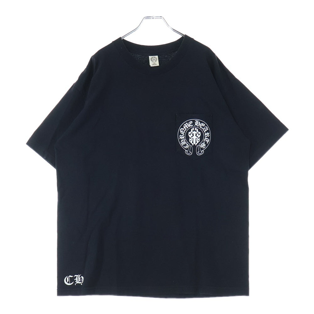 CHROME HEARTS(クロムハーツ) OLD AMERICAN FLAG DAGGR アメリカンフラッグダガー プリント半袖Tシャツ ブラック