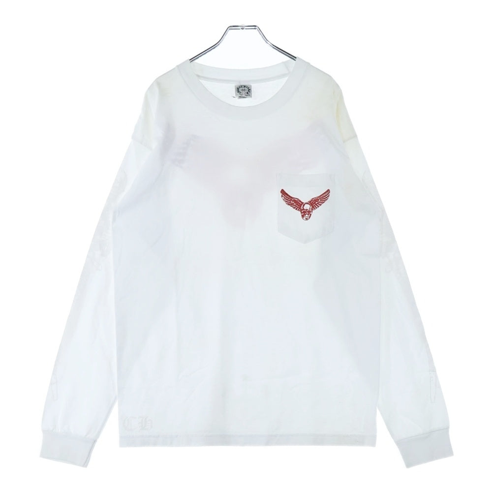 CHROME HEARTS(クロムハーツ) OLD FOTI L/S Tee オールドモデル フォティ マハリア フロント フォトプリント Tシャツ 長袖カットソー ホワイト