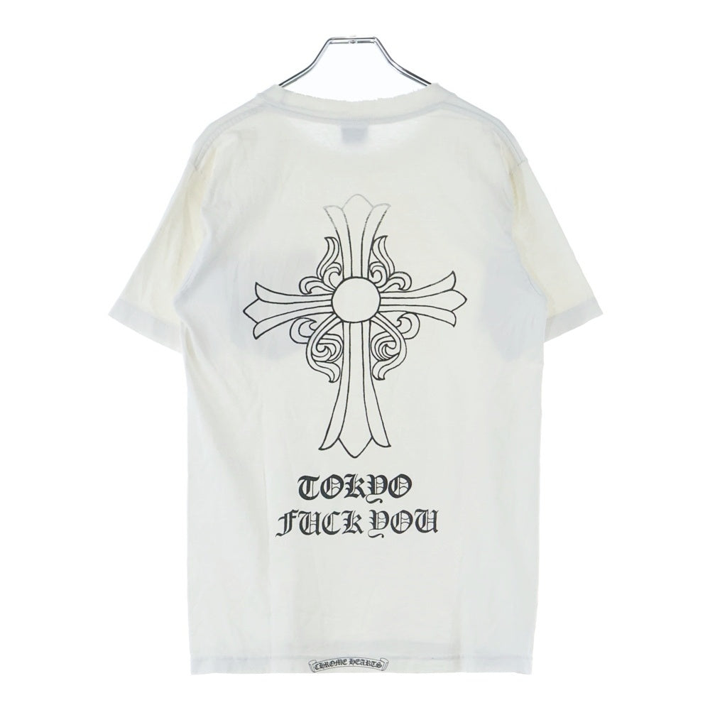 CHROME HEARTS(クロムハーツ) OLD BACK CROSS TEE TOKYO オールド バッククロス 東京 半袖ポケットTシャツ カットソー ホワイト