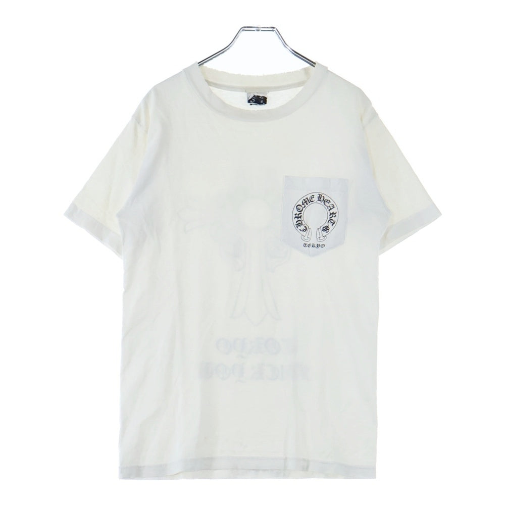 CHROME HEARTS(クロムハーツ) OLD BACK CROSS TEE TOKYO オールド バッククロス 東京 半袖ポケットTシャツ カットソー ホワイト