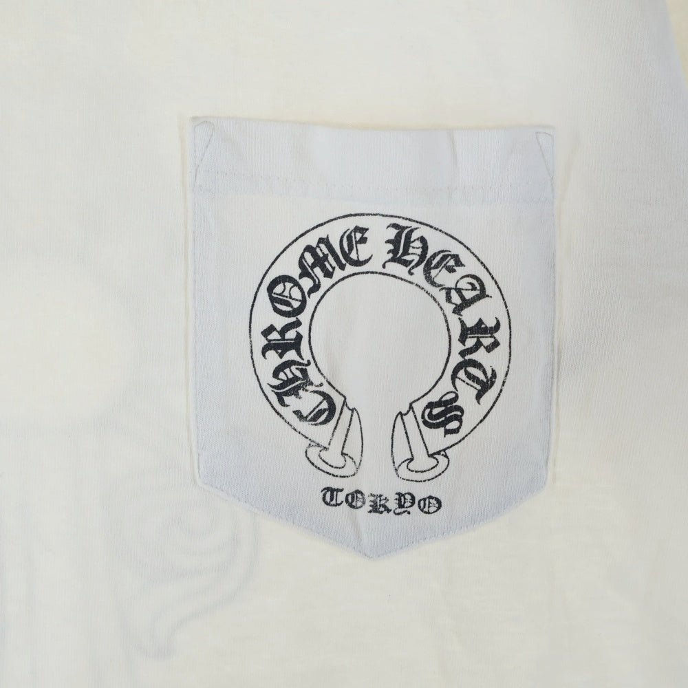 CHROME HEARTS(クロムハーツ) OLD BACK CROSS TEE TOKYO オールド バッククロス 東京 半袖ポケットTシャツ カットソー ホワイト