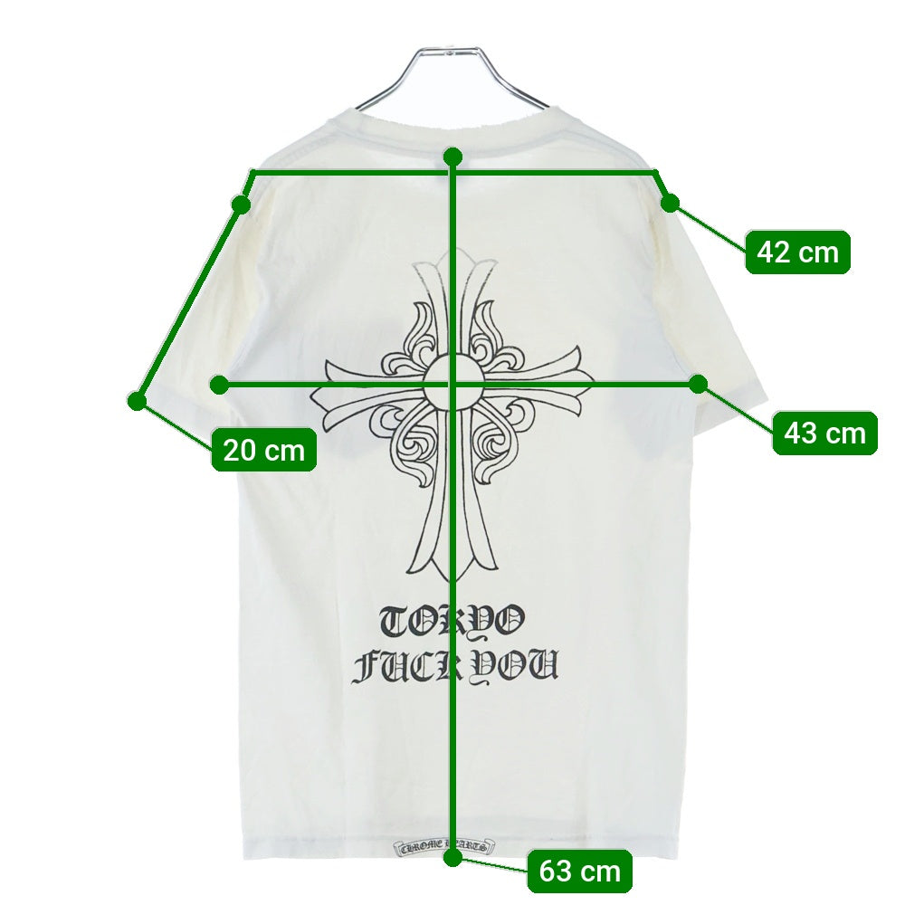 CHROME HEARTS(クロムハーツ) OLD BACK CROSS TEE TOKYO オールド バッククロス 東京 半袖ポケットTシャツ カットソー ホワイト
