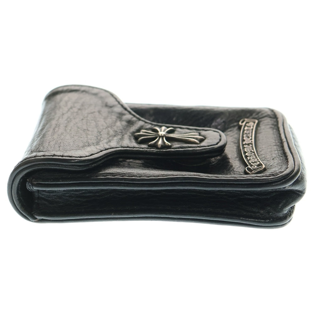 CHROME HEARTS(クロムハーツ) スモールCHクロス クロスボタン レザーシガレットケース