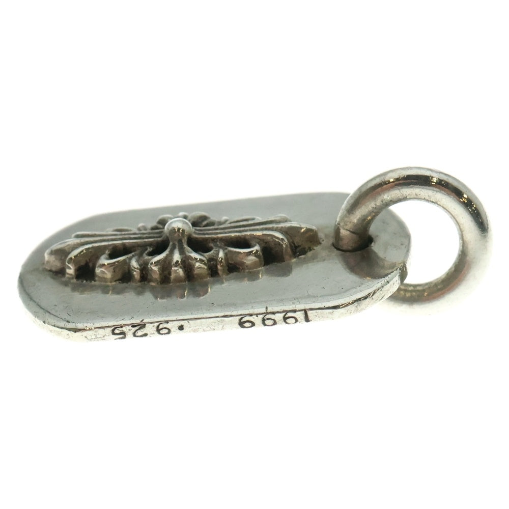 CHROME HEARTS(クロムハーツ) RAISED FRLR DOGTAG レイズドフローラルクロス ドッグタグ ペンダントトップ シルバー