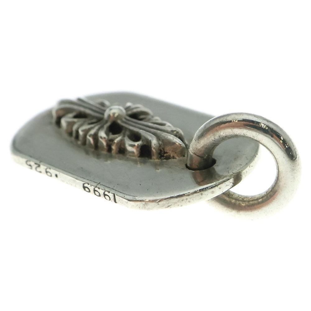 CHROME HEARTS(クロムハーツ) RAISED FRLR DOGTAG レイズドフローラルクロス ドッグタグ ペンダントトップ シルバー
