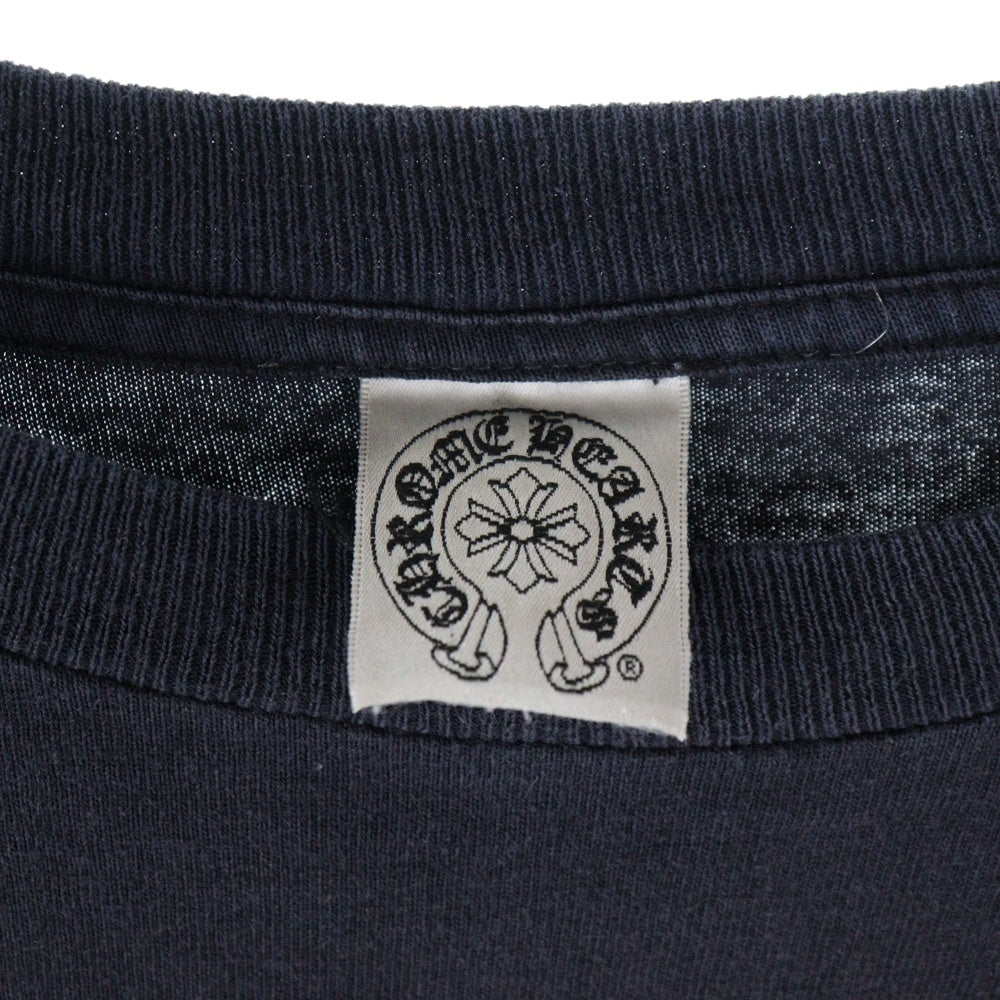 CHROME HEARTS(クロムハーツ) OLD BACK CROSS LONG TEE TOKYO オールド バッククロス 東京 半袖ポケット長袖Tシャツ カットソー ブラック
