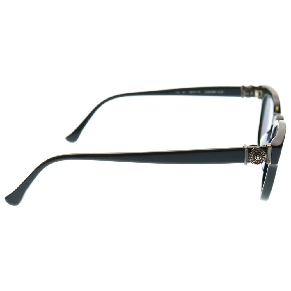 CHROME HEARTS(クロムハーツ) LOUVIN CUP ホースシューテンプル ボストンフレームサングラス アイウェア 眼鏡 ブラック/シルバー