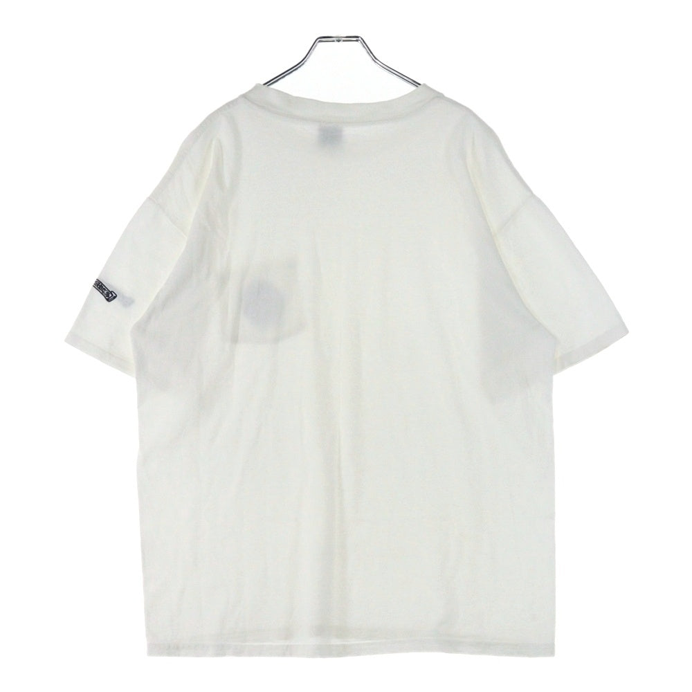 CHROME HEARTS(クロムハーツ) OLD オールドモデル フロントホースシュー刺繍 Tシャツ カットソー ブ ホワイト/レッド