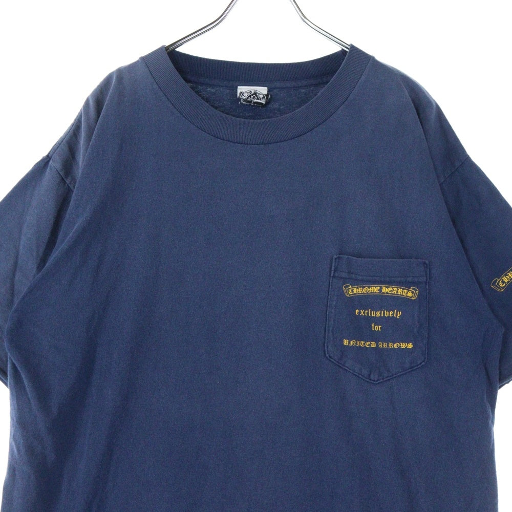 CHROME HEARTS(クロムハーツ) OLD×UNITED ARROWS OLD DAGGER TEE ユナイテッドアローズ オールド ダガー 半袖Tシャツ カットソー ネイビー